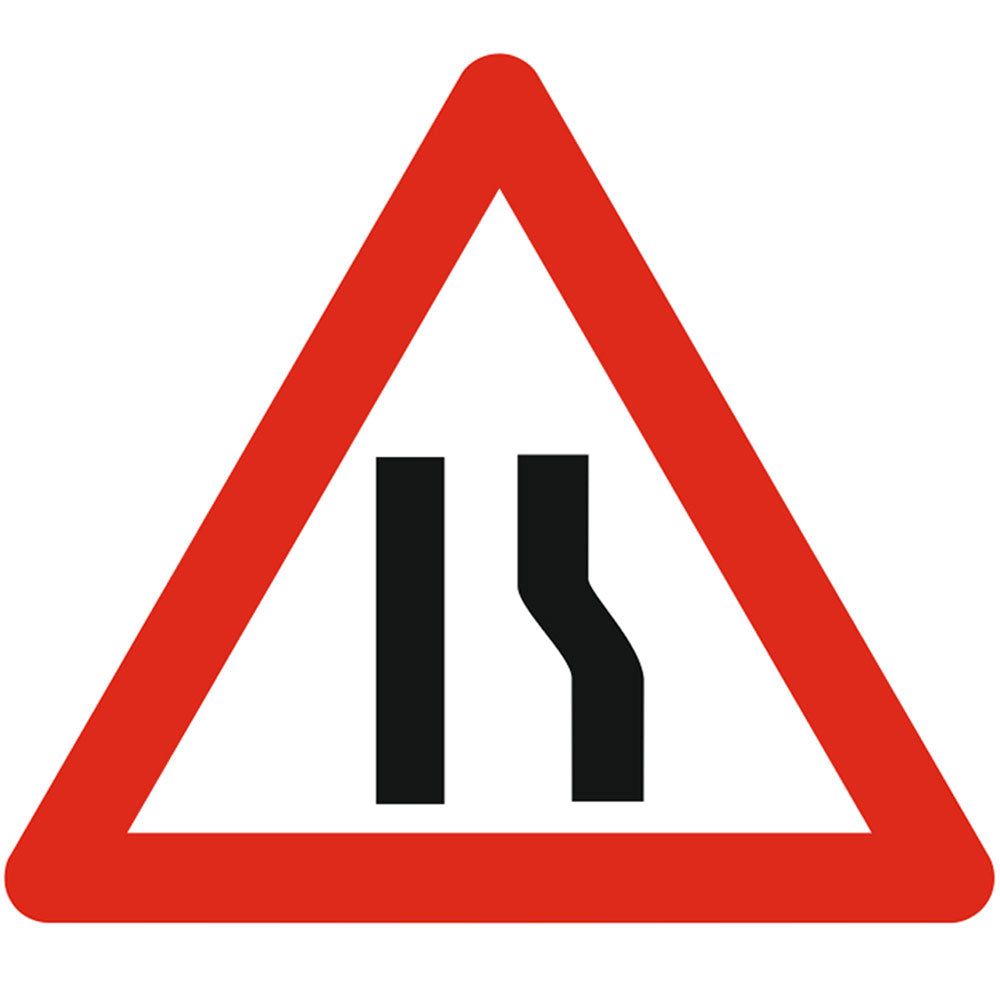 Drum ingustat pe partea dreapta