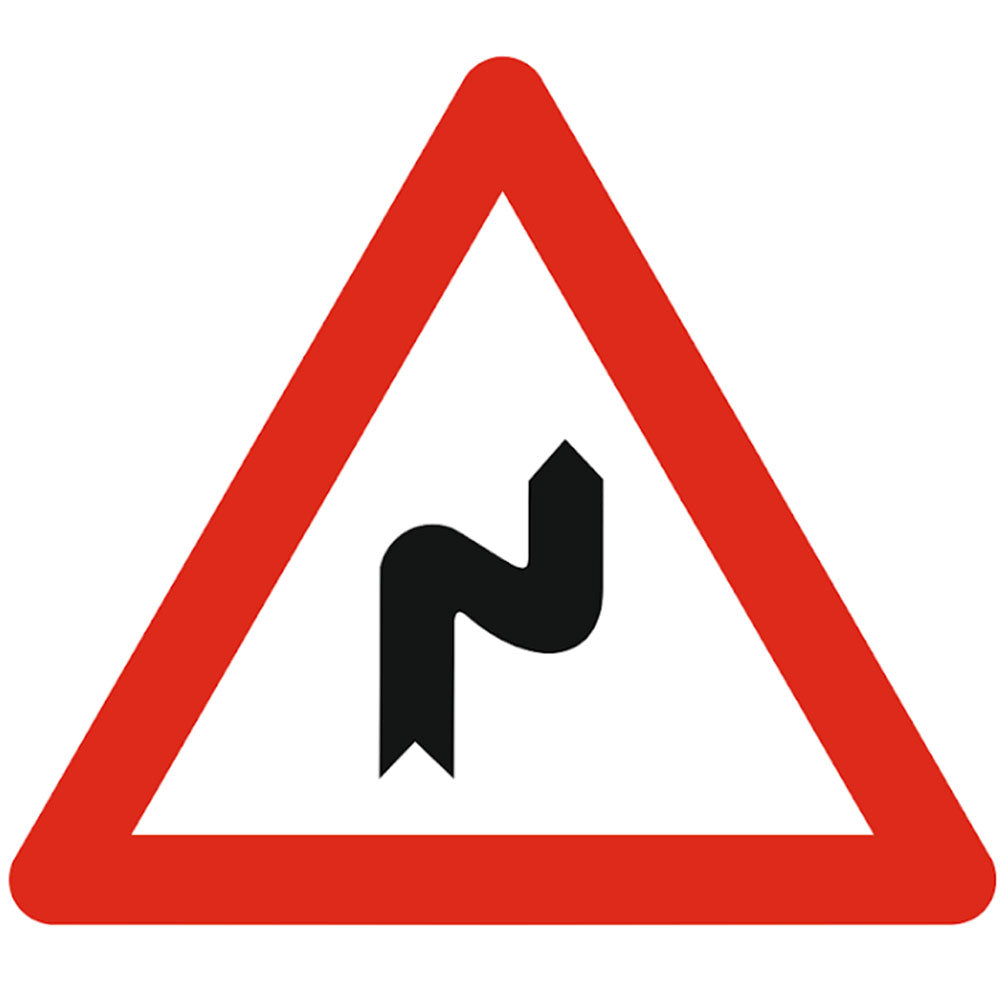 Curba dubla sau o succesiune de mai mult de doua curbe, prima la dreapta