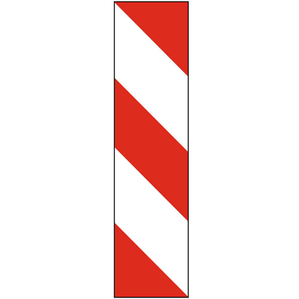 Baliza directionala care indica ocolirea obstacolului prin dreapta