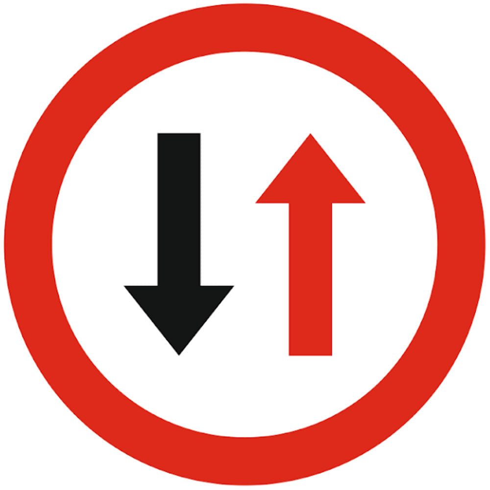 Prioritate pentru circulatia din sens invers