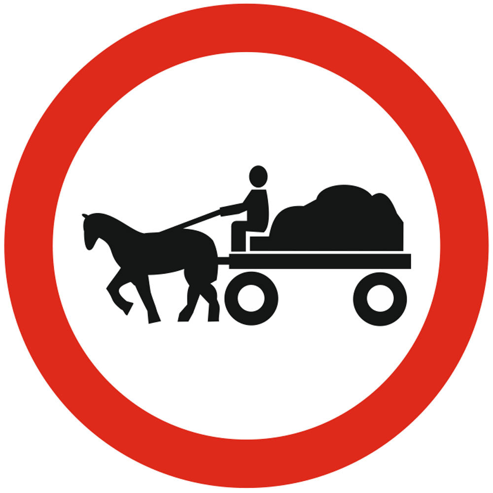 Accesul interzis vehiculelor cu tractiune animala