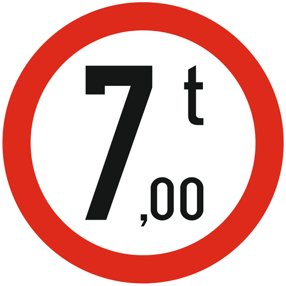 Accesul interzis vehiculelor cu masa totala maxima autorizata mai mare de .... tone