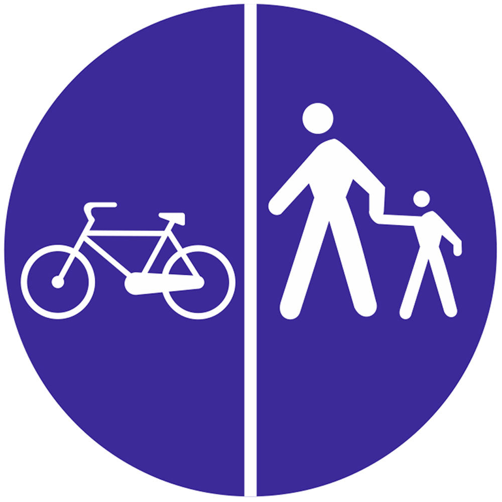 Delimitarea pistelor pentru pietoni de cele destinate bicicletelor si trotinetelor electrice