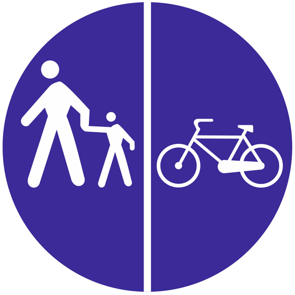 Delimitarea pistelor pentru pietoni de cele destinate bicicletelor si trotinetelor electrice
