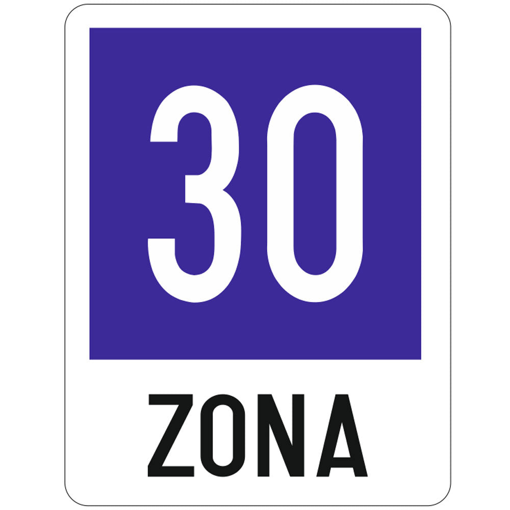 Zona cu viteza recomandata 30 km/h