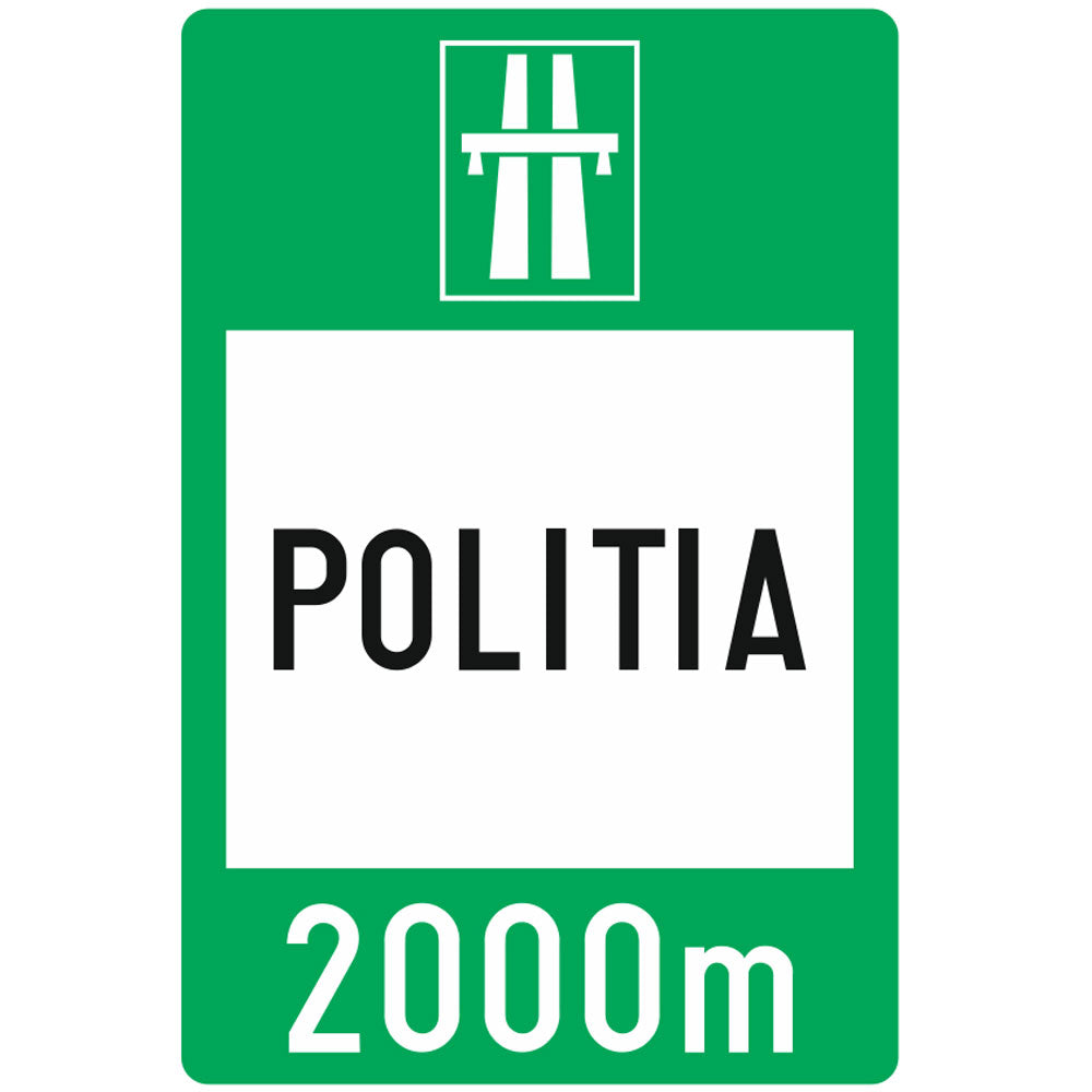 Presemnalizarea sediului politiei autostrazii