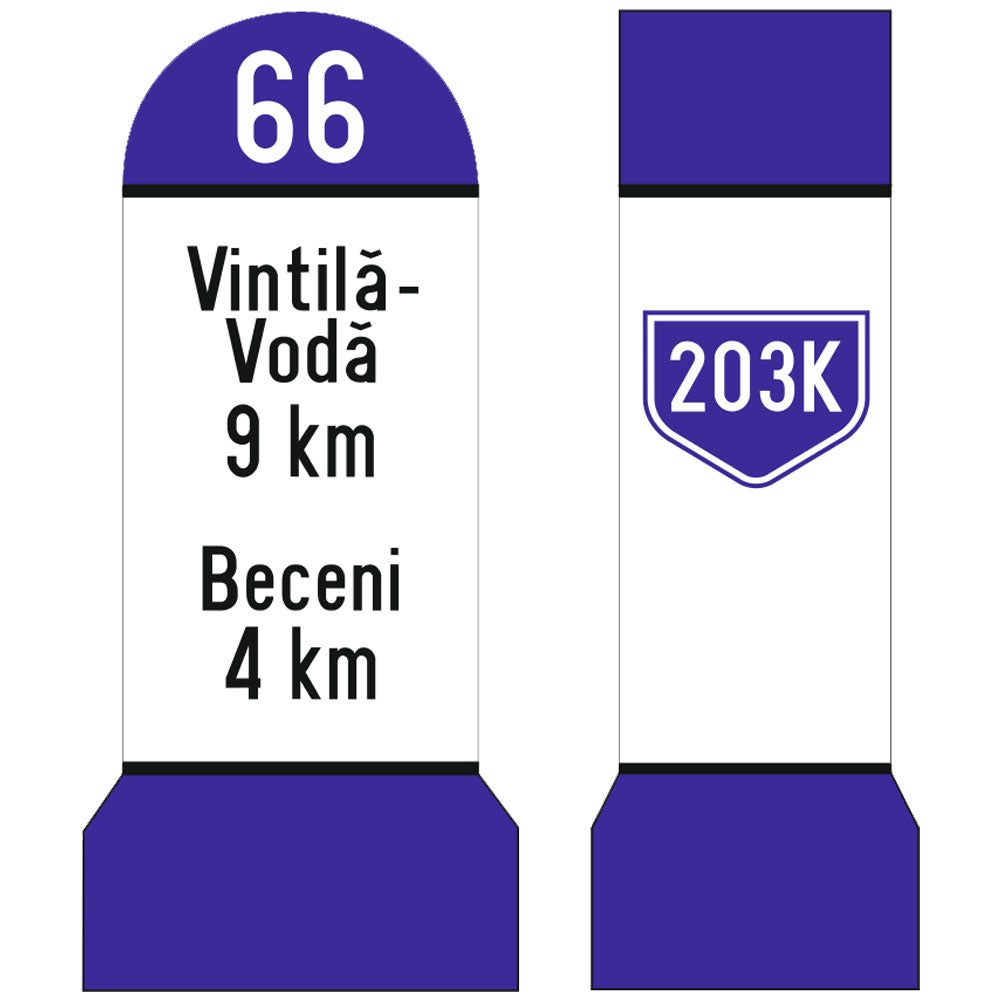 Indicatoare kilometrice pentru drumuri judetene