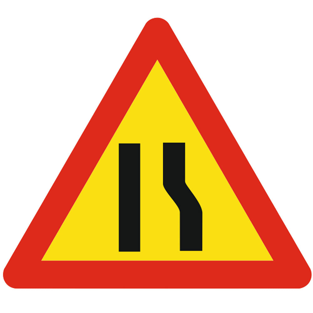 Drum ingustat pe partea dreapta